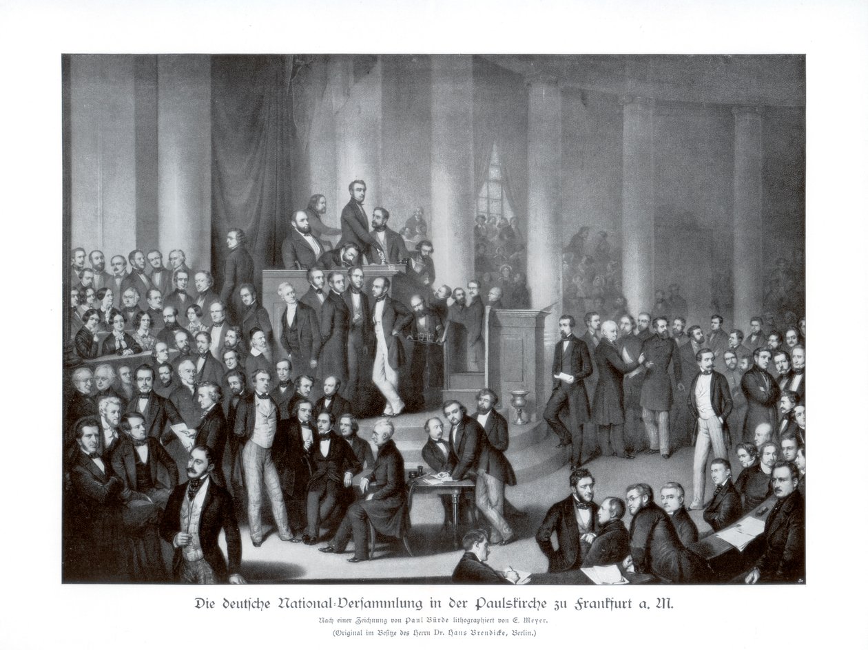 ドイツ国民議会、フランクフルト、1900 年。 作： ポール・バード