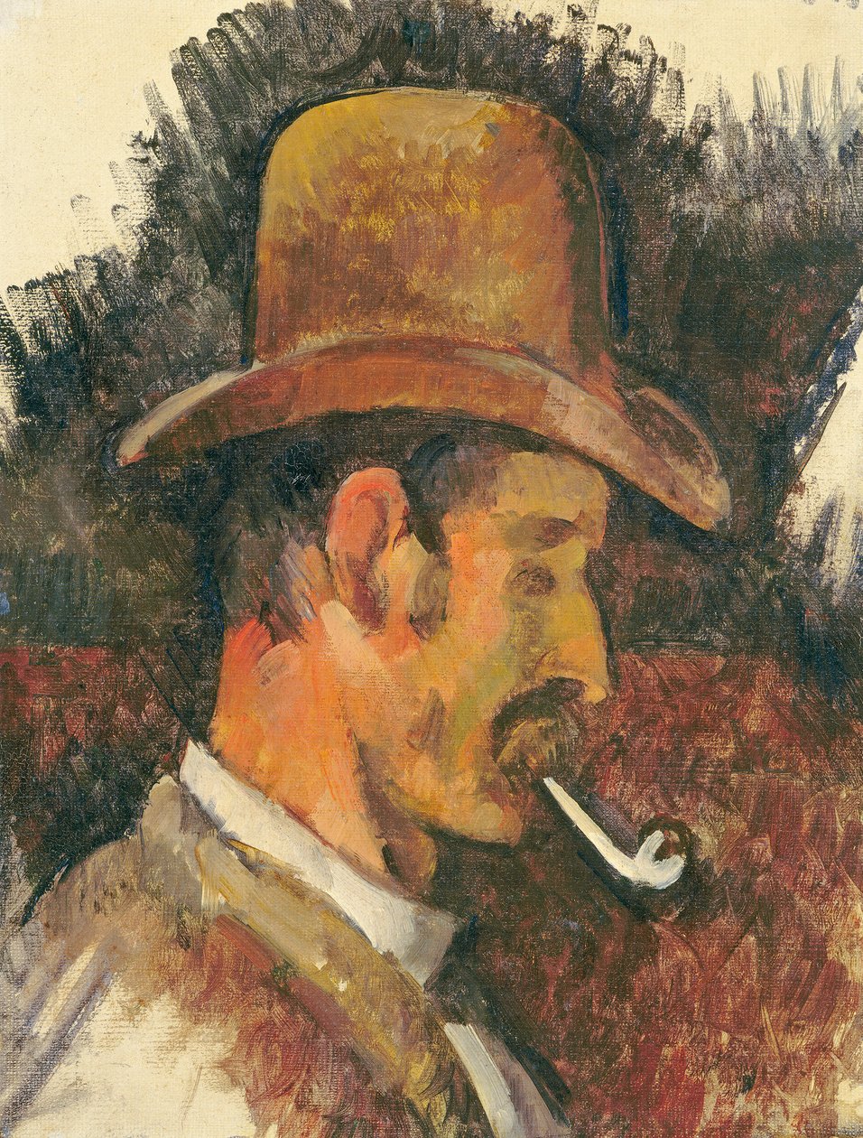 パイプを持つ男、1892〜96 作： ポール・セザンヌ