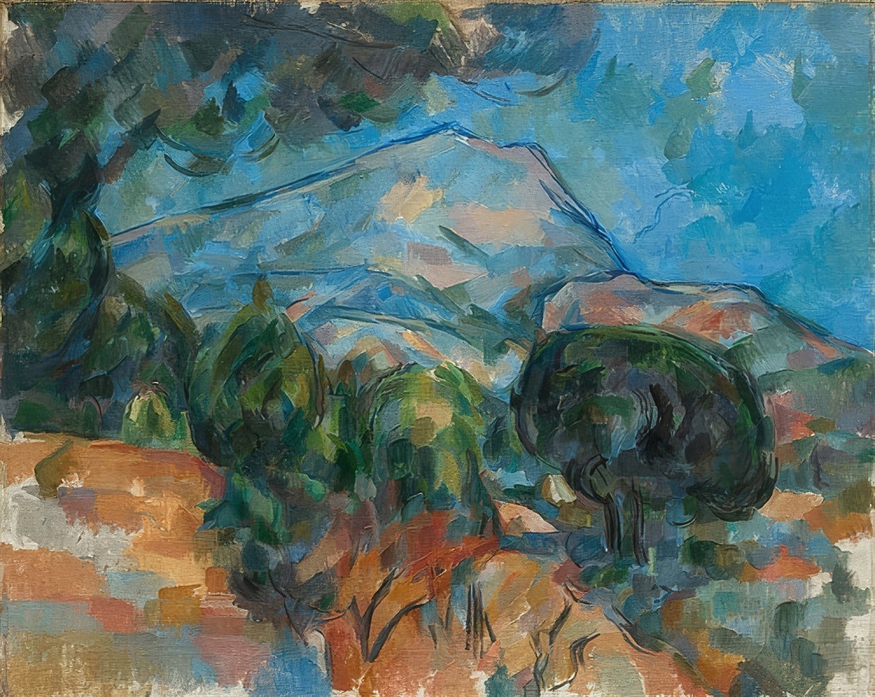 サントヴィクトワール山。ええと1904 作： ポール・セザンヌ