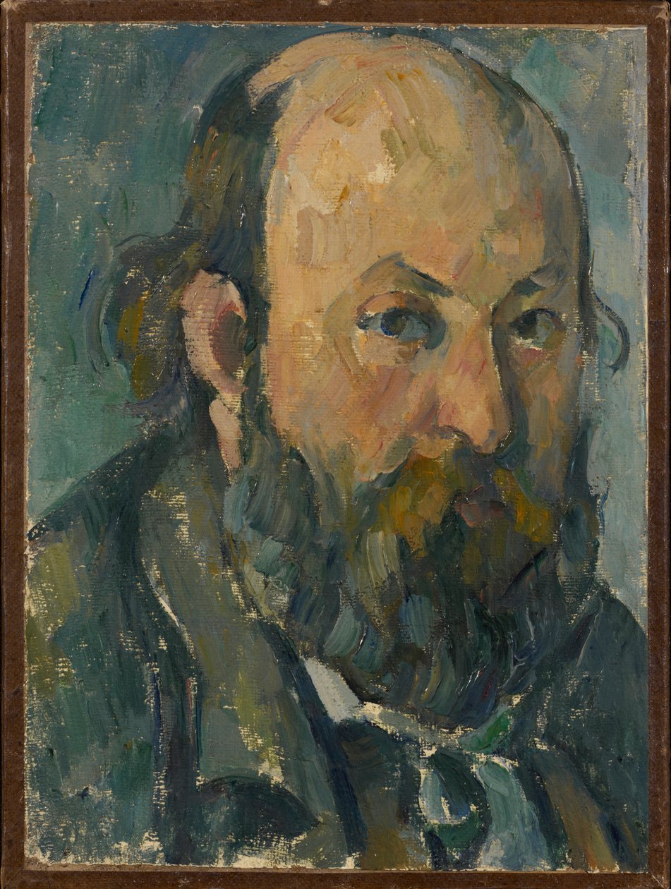 自画像、1877-1878。 作： ポール・セザンヌ