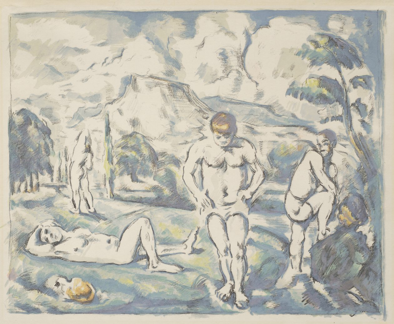 The Bathers：Large Plate、1898 作： ポール・セザンヌ