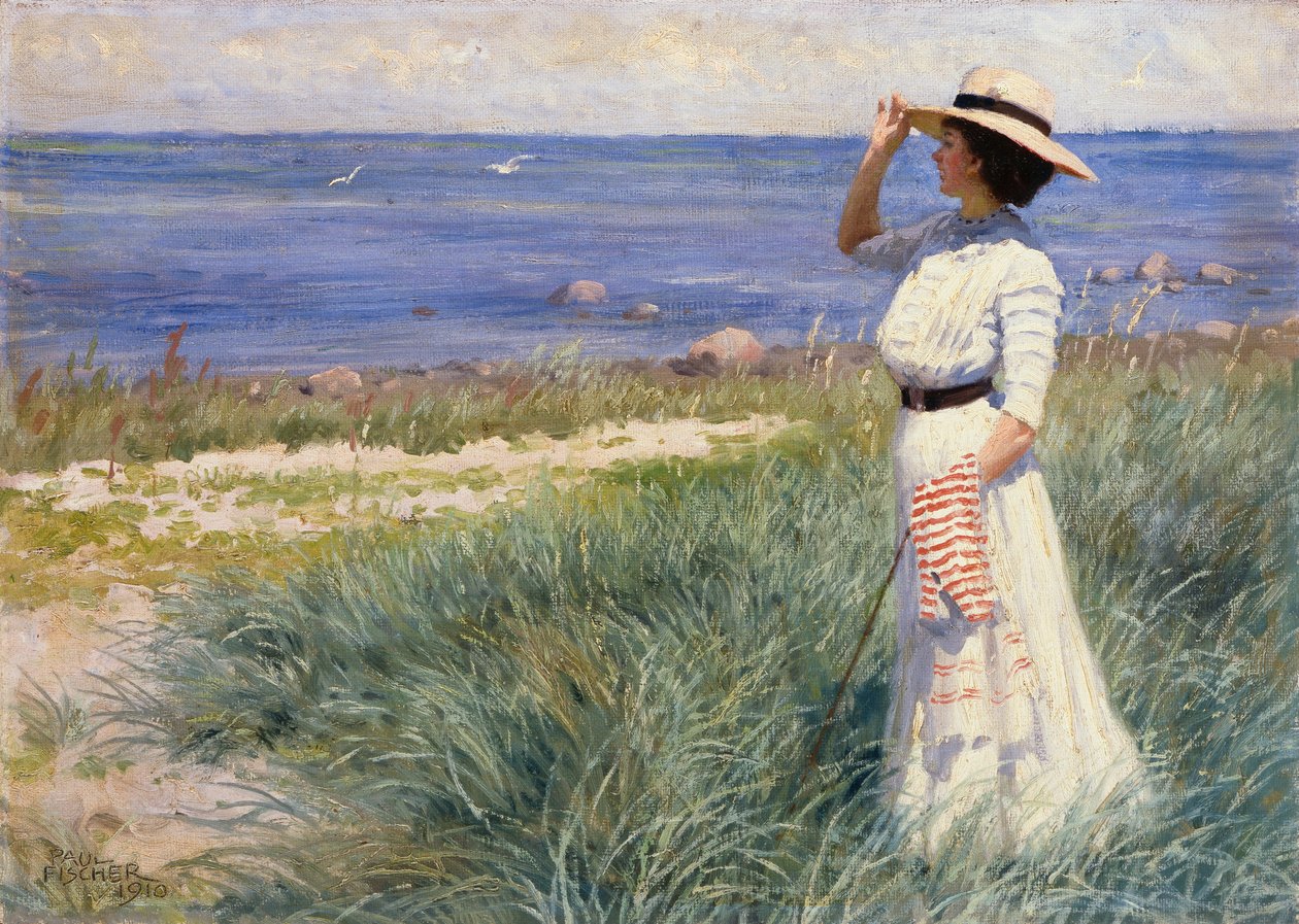 海を見渡す、1910 作： ポール・フィッシャー