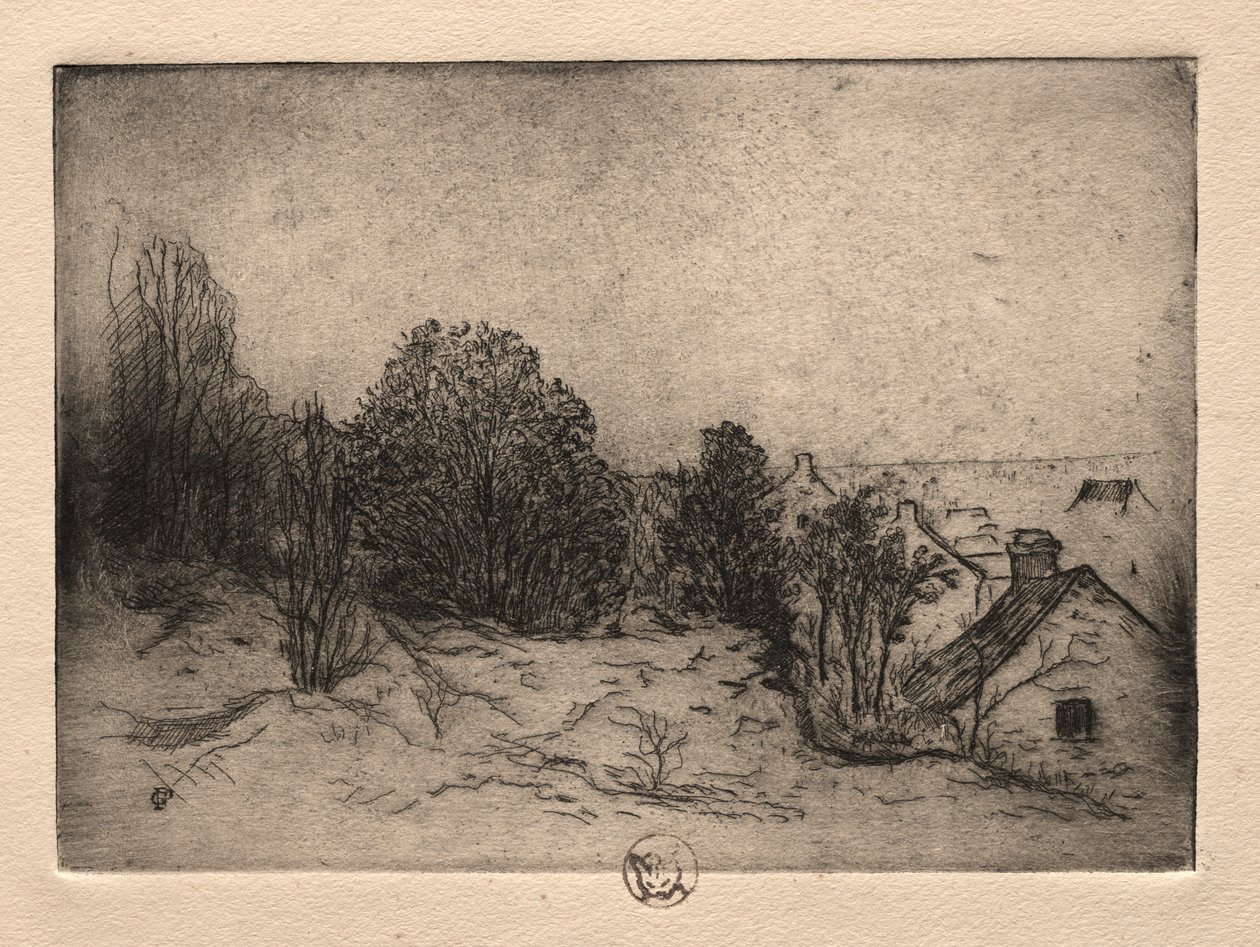 6つのエッチング: Vesnots、Auvers on the Oise 作： ポール・ガシェ