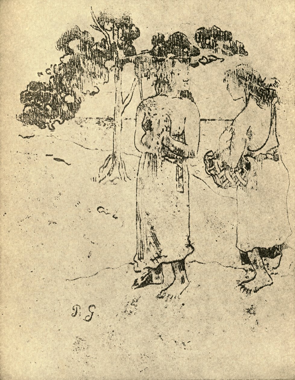 描画、1936 作： ポール・ゴーギャン