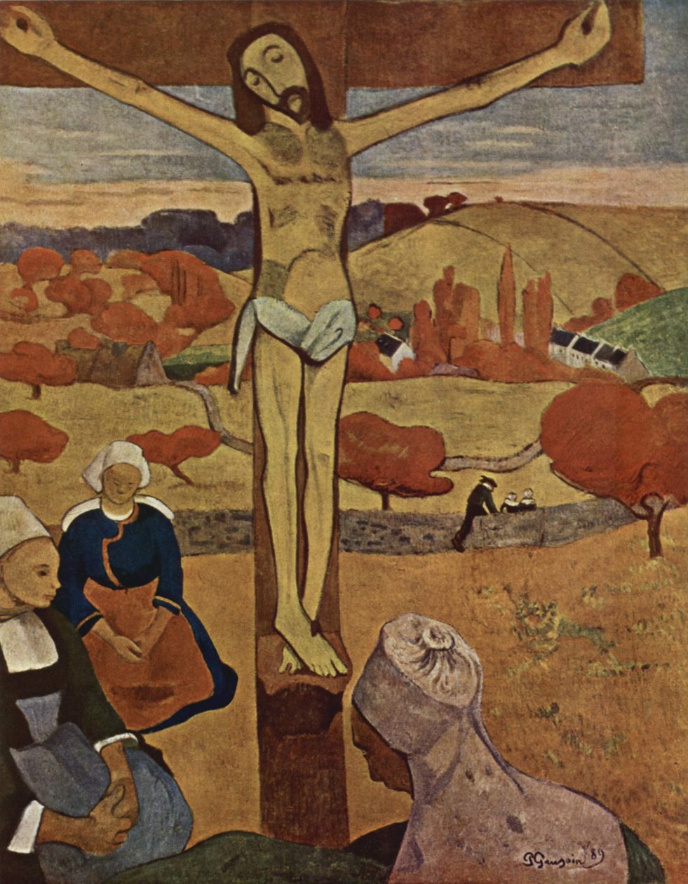 フランス語：  Le Christ jaune 黄色のキリスト 作： ポール・ゴーギャン