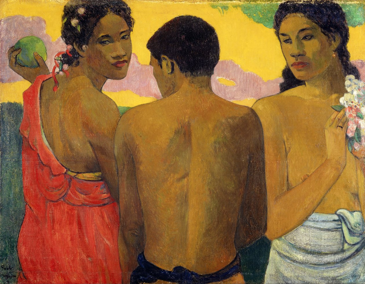 フランス語：Trois Tahitiens（会話 3人のタヒチ人 作： ポール・ゴーギャン