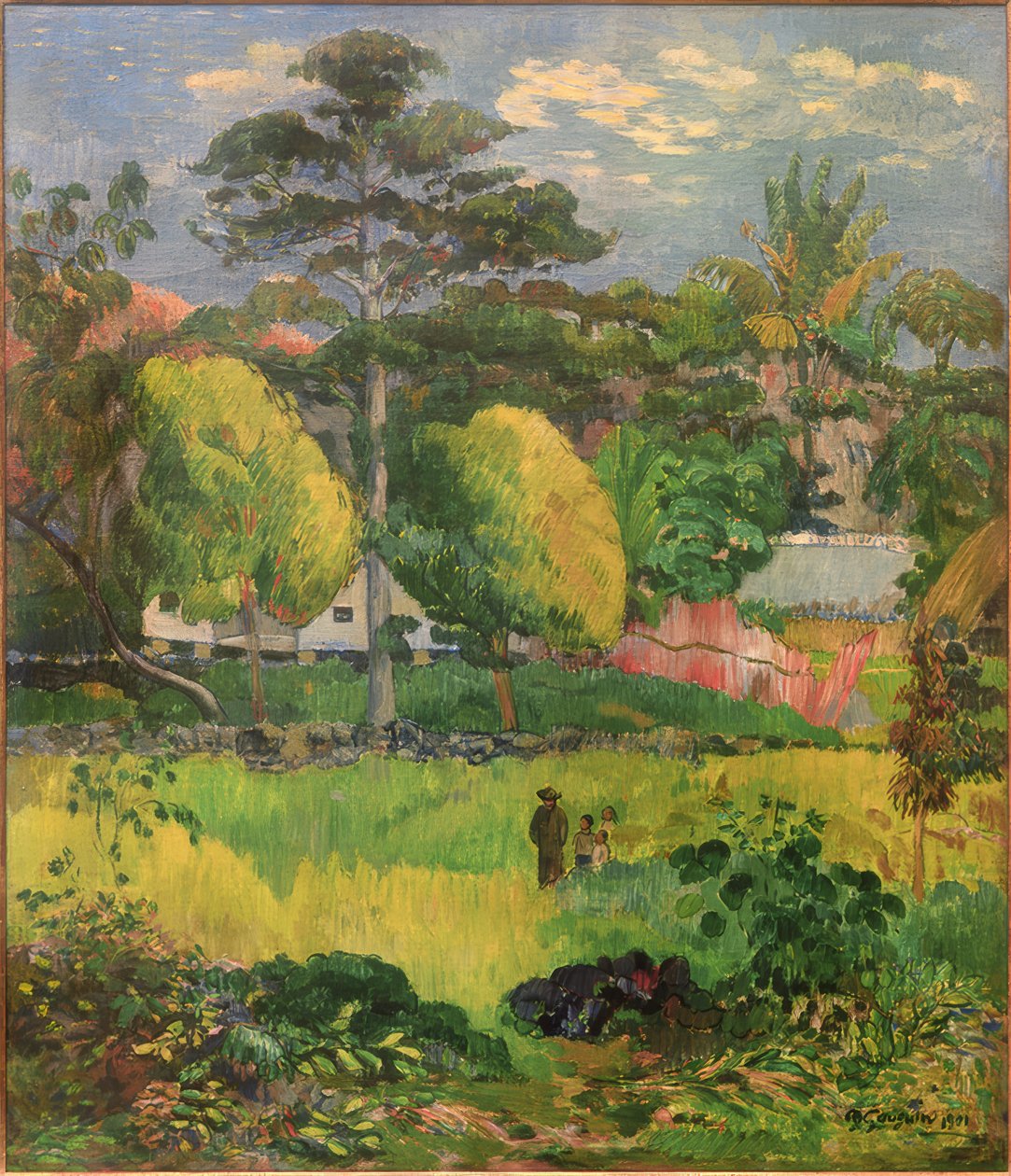 風景、1901年 作： ポール・ゴーギャン