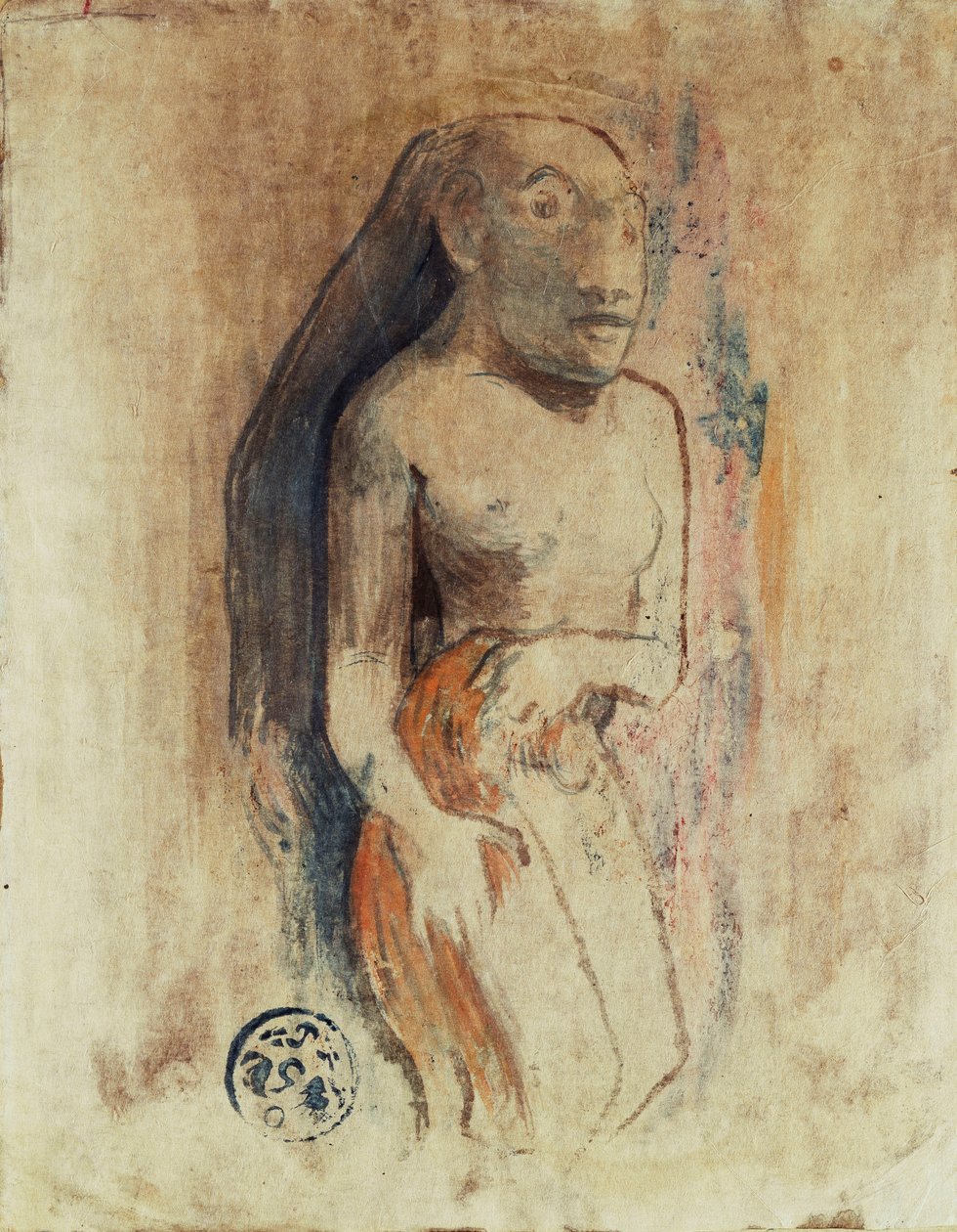 障害物、1894 作： ポール・ゴーギャン