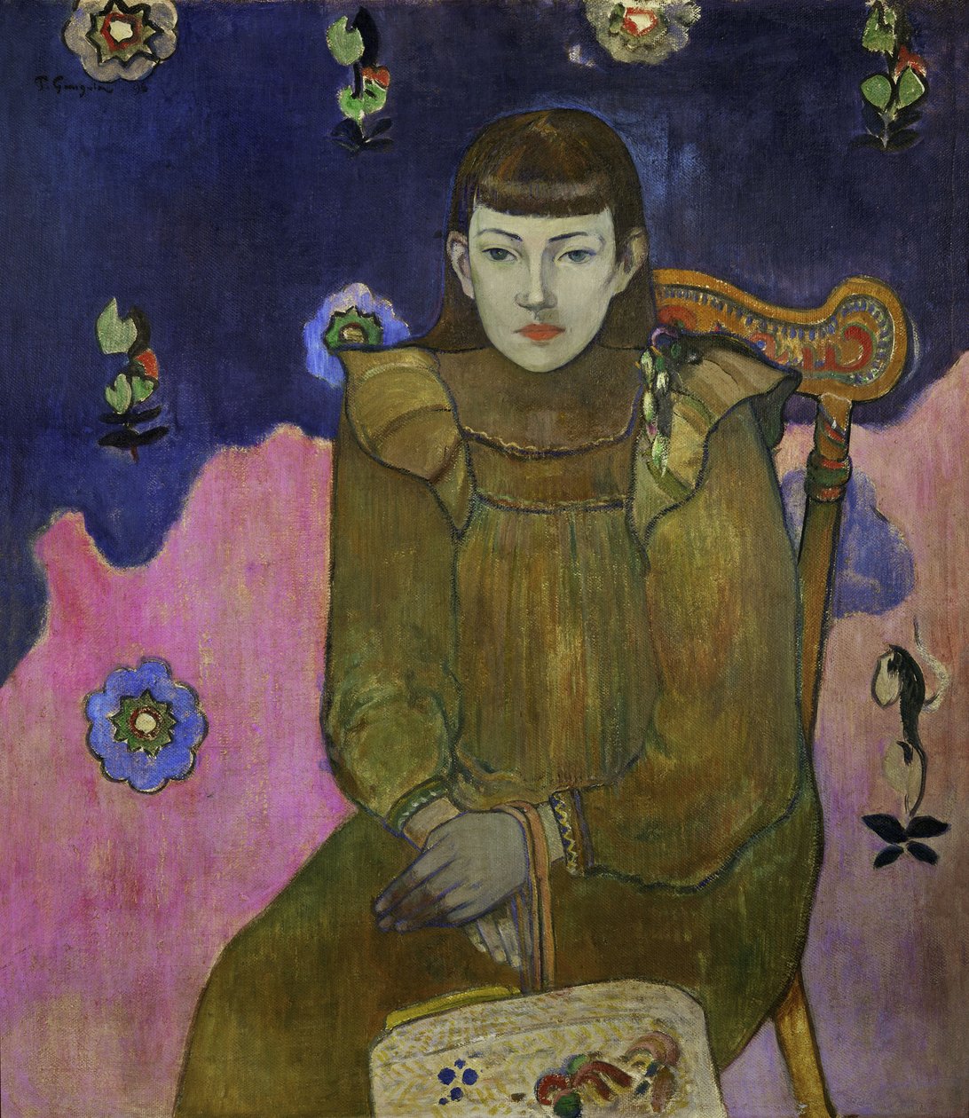 Vaiite Jeanne Goupilの肖像、1896年 作： ポール・ゴーギャン