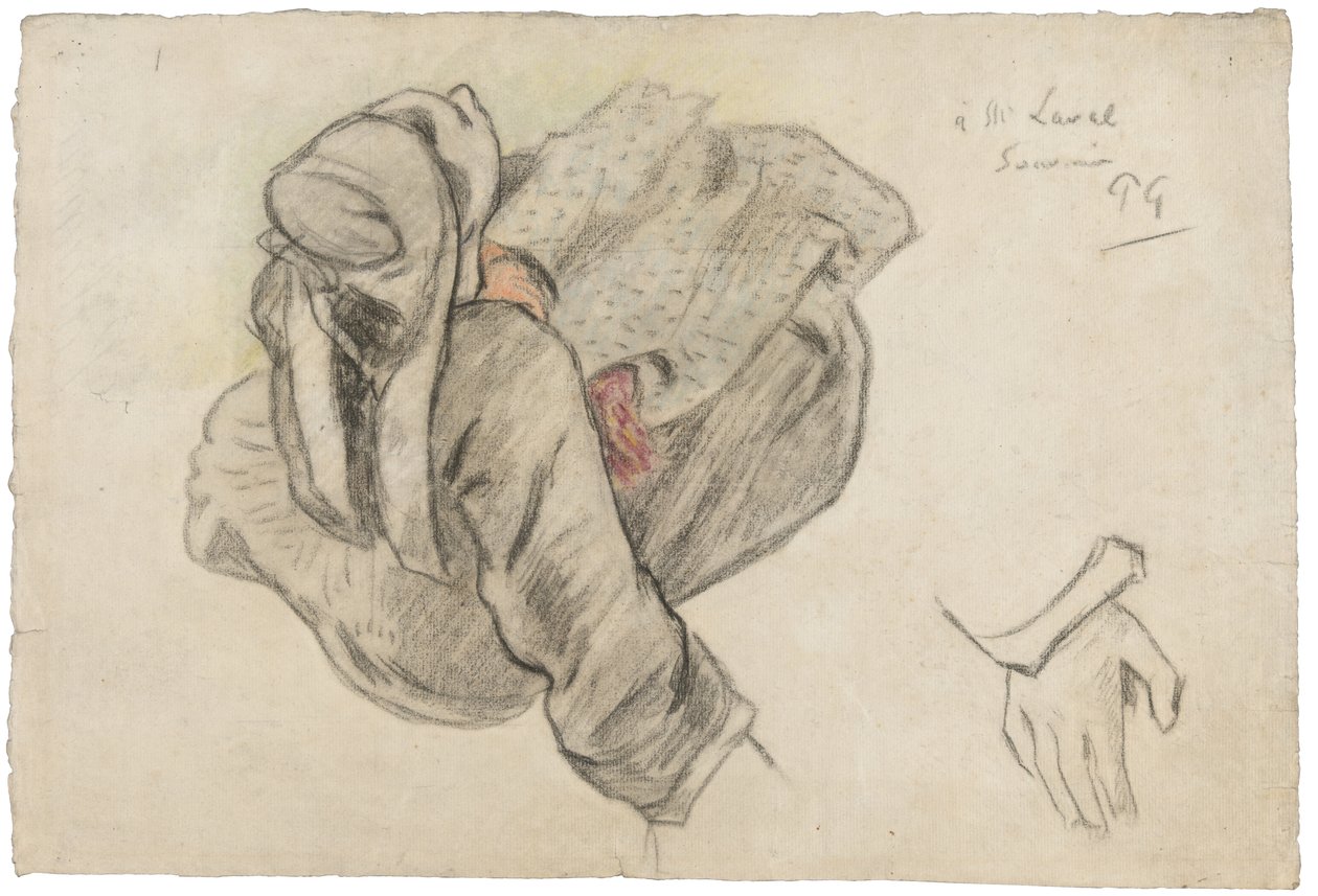 座っているブルトンの女性、1886 作： ポール・ゴーギャン