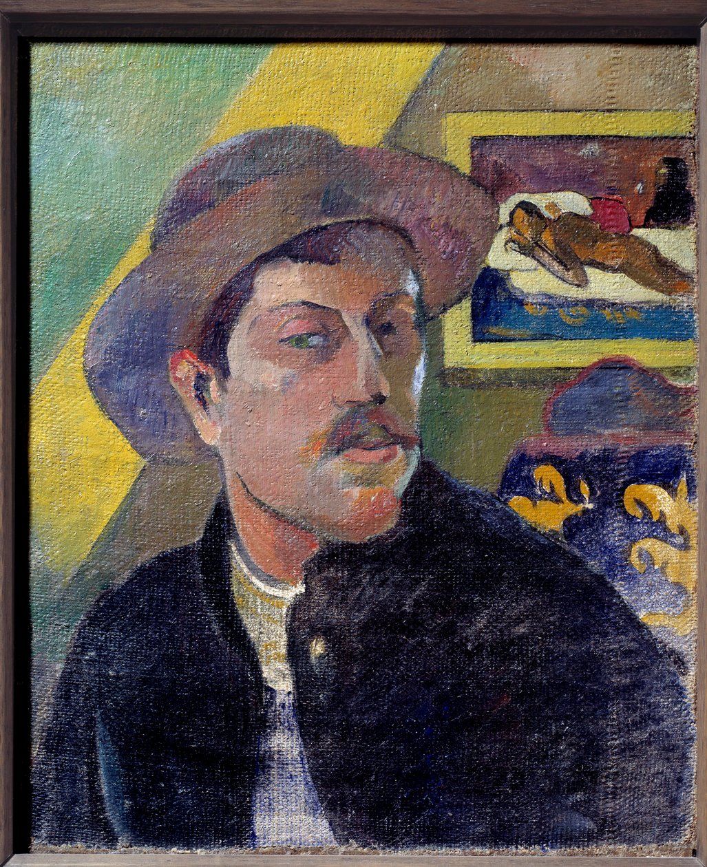 自画像。ポール・ゴーギャン（1848-1903）の絵画 作： ポール・ゴーギャン