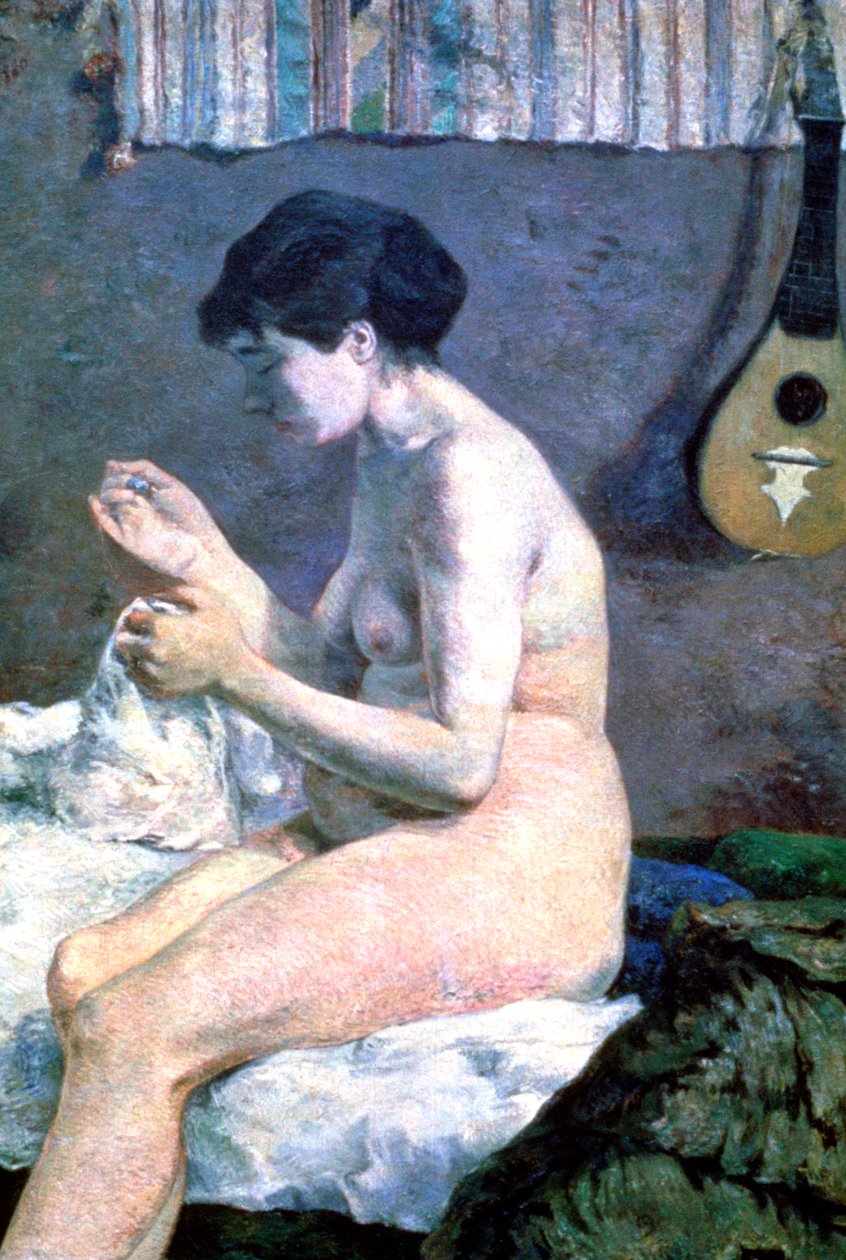ヌードの研究、1880 作： ポール・ゴーギャン