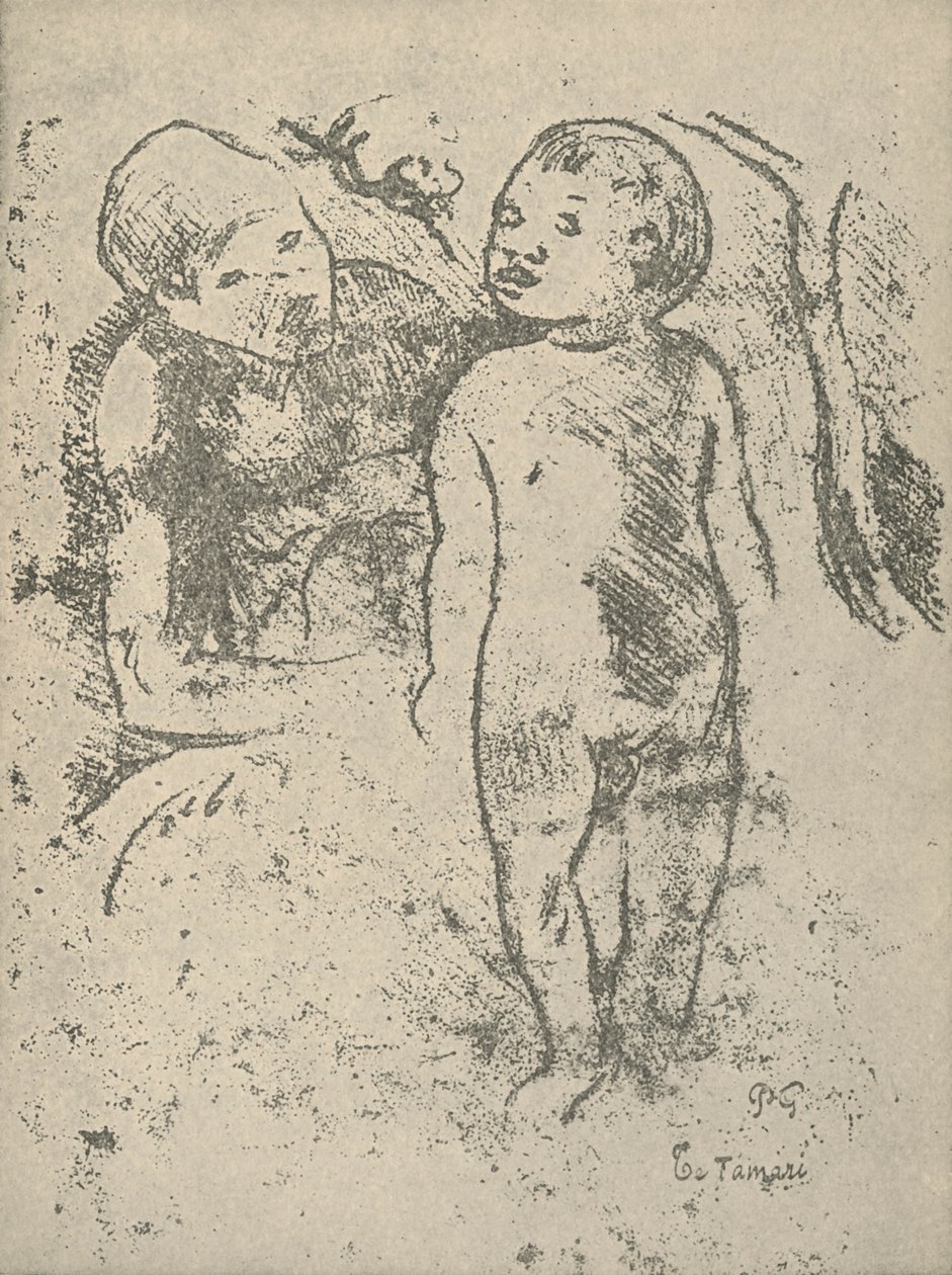 テタマリ、1936年 作： ポール・ゴーギャン