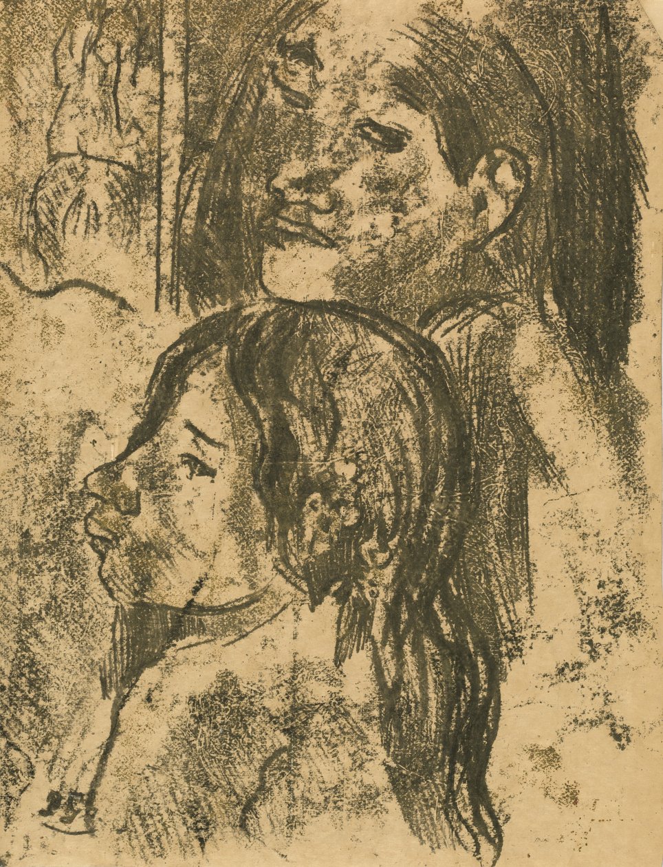 2 人のマルケサス人 [直訳]、c. 1902年。 作： ポール・ゴーギャン
