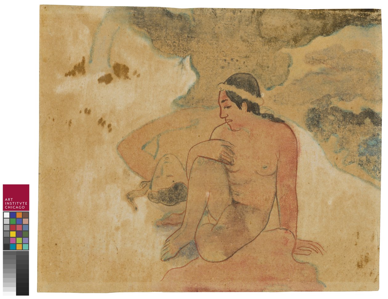 何！嫉妬していますか？、1894 作： ポール・ゴーギャン