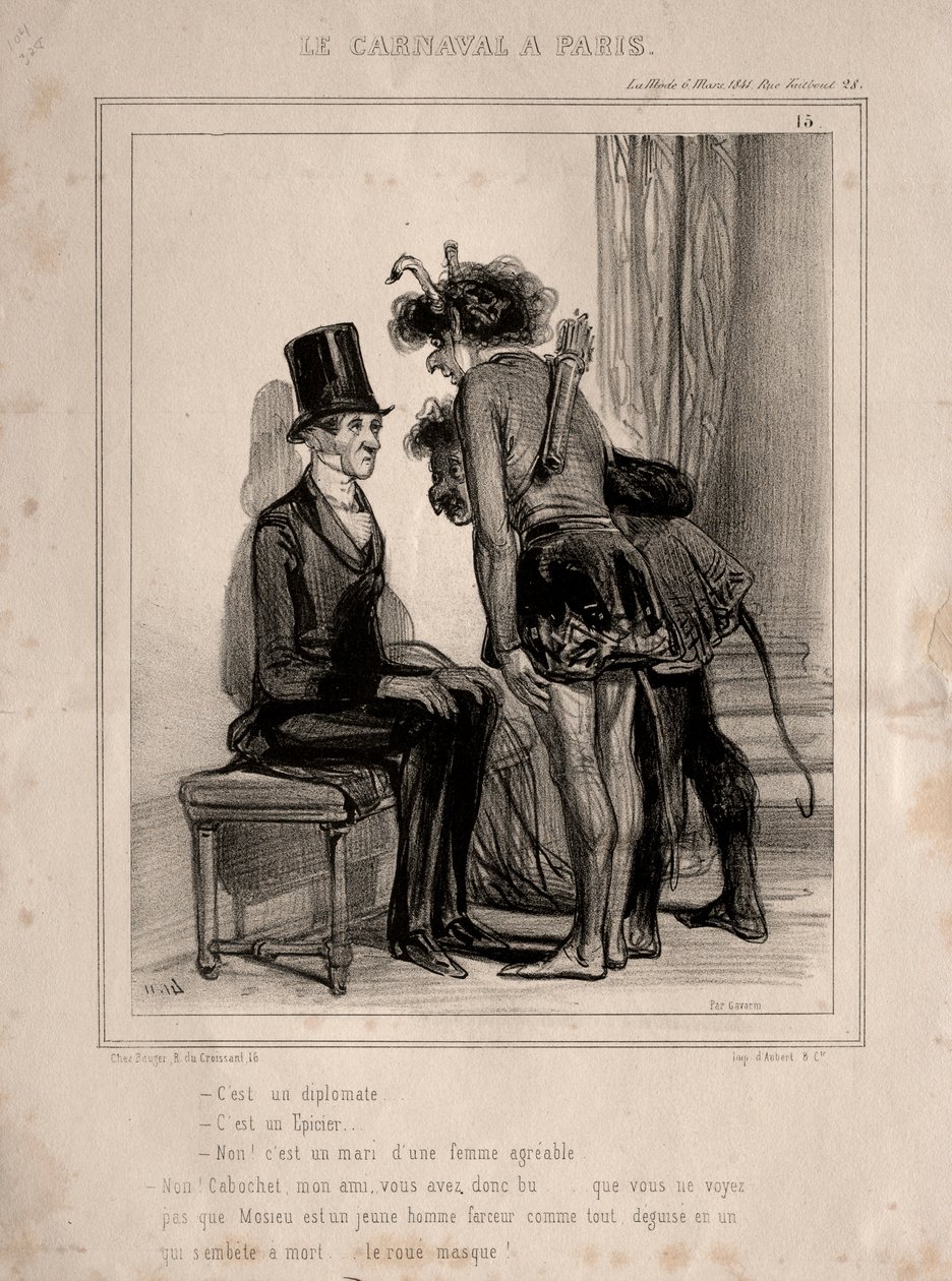 カーニバル、1841年。 作： ポール・ガヴァルニ