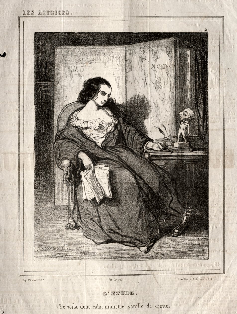 女優：LEtude、1843年。 作： ポール・ガヴァルニ