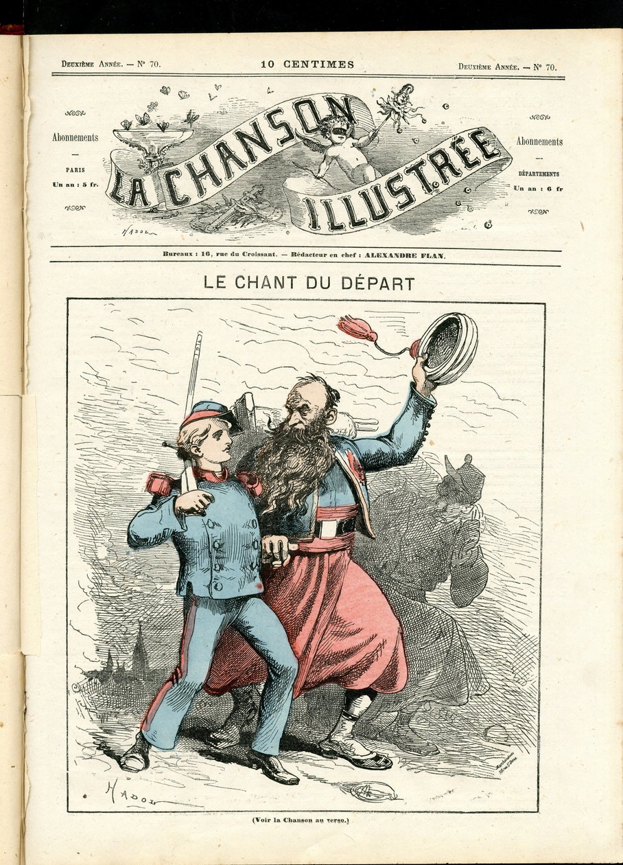 雑誌「La Chanson illustree」第70号 作： ポール・ハドル