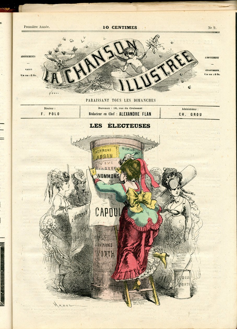 雑誌「La Chanson illustree」第9号 作： ポール・ハドル