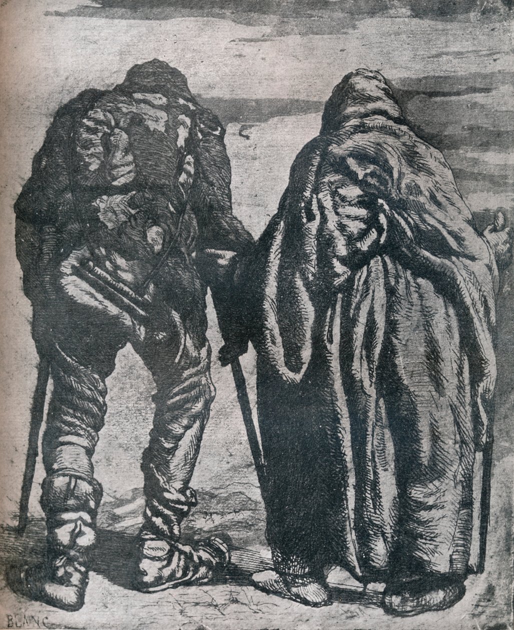 浮浪者、19 世紀頃、1924 年 作： ポール・ジョセフ・ブラン