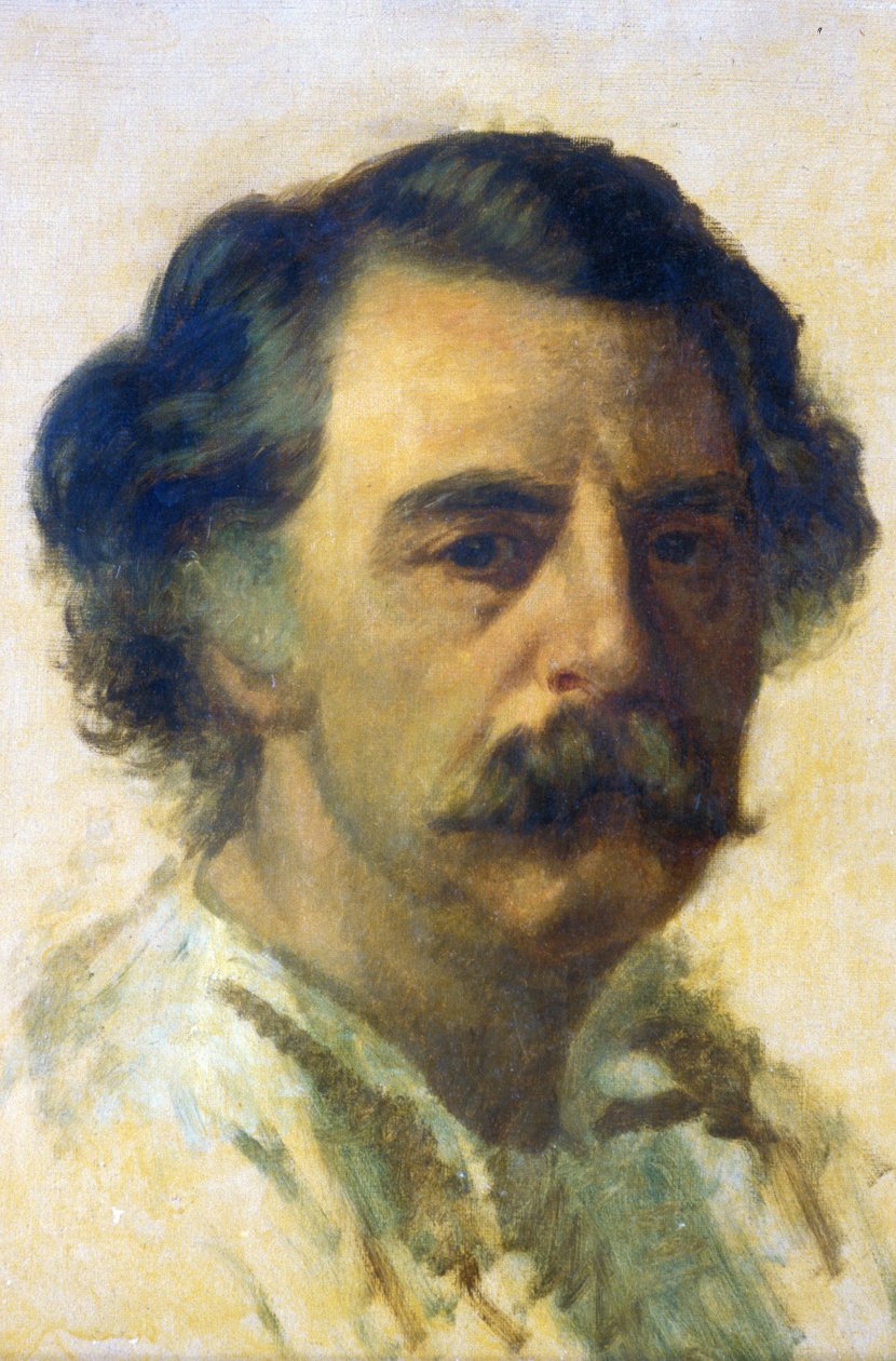 ジュール・バルベイ・ドーレヴィリーの肖像 (1808-1889) 作： ポールジャスタス