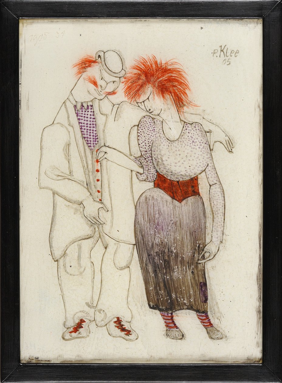 Verkommenes Paar Coupleバッドジャンル、1905年。 作： ポール・クレー