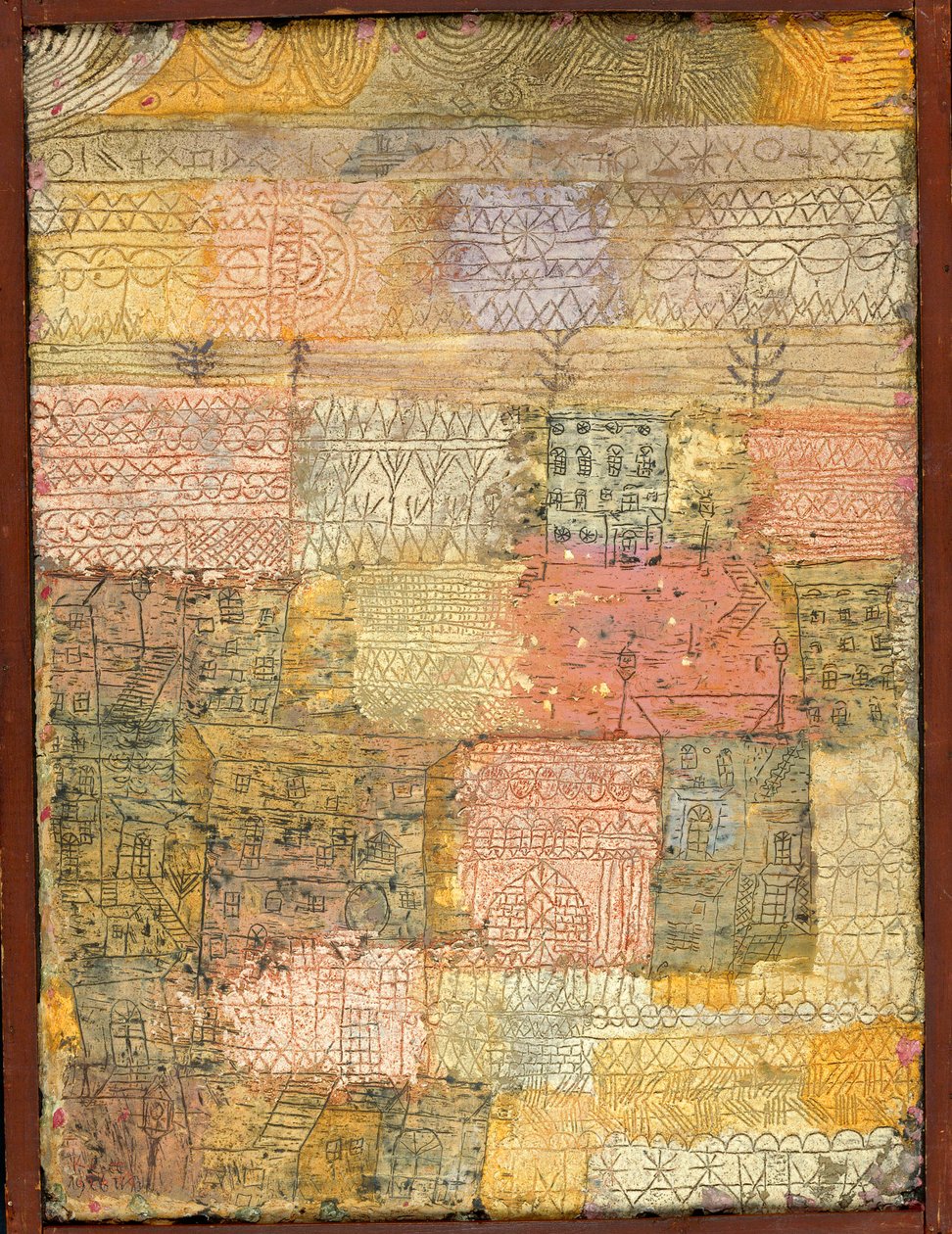 Villas florentines、1926年。 作： ポール・クレー