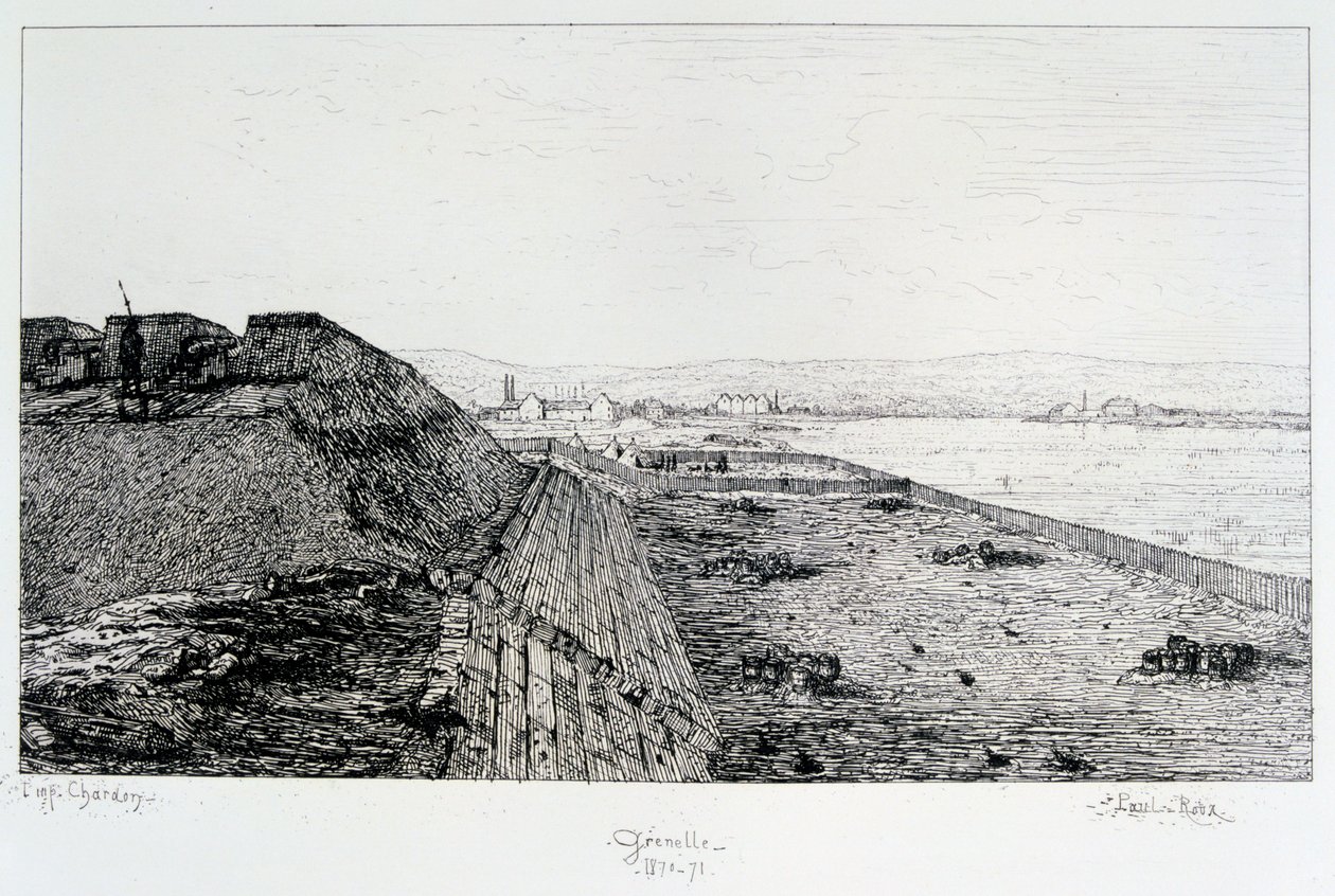 パリの包囲、1870年から1871年までのグルネル 作： ポール・ルー