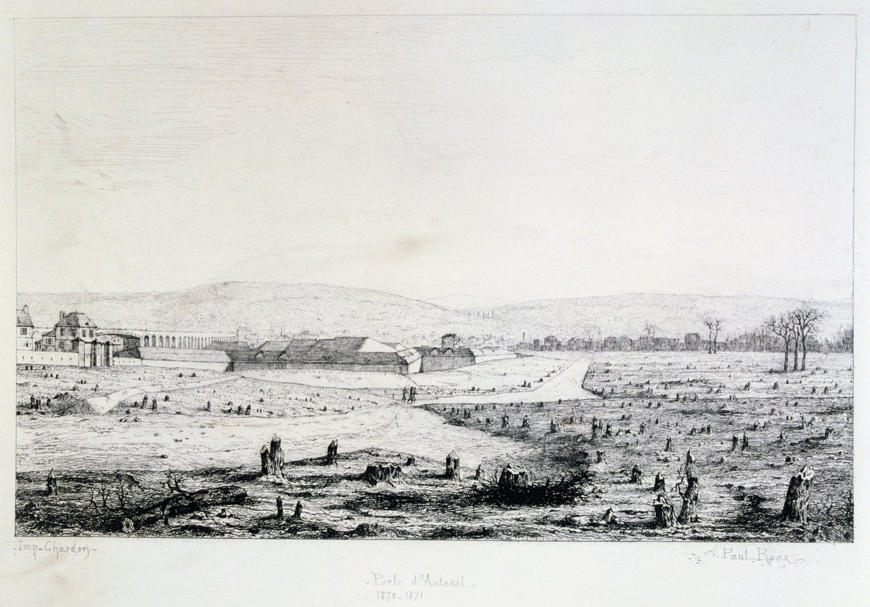 ポルトドトゥイユ、パリの包囲、1870年から1871年 作： ポール・ルー