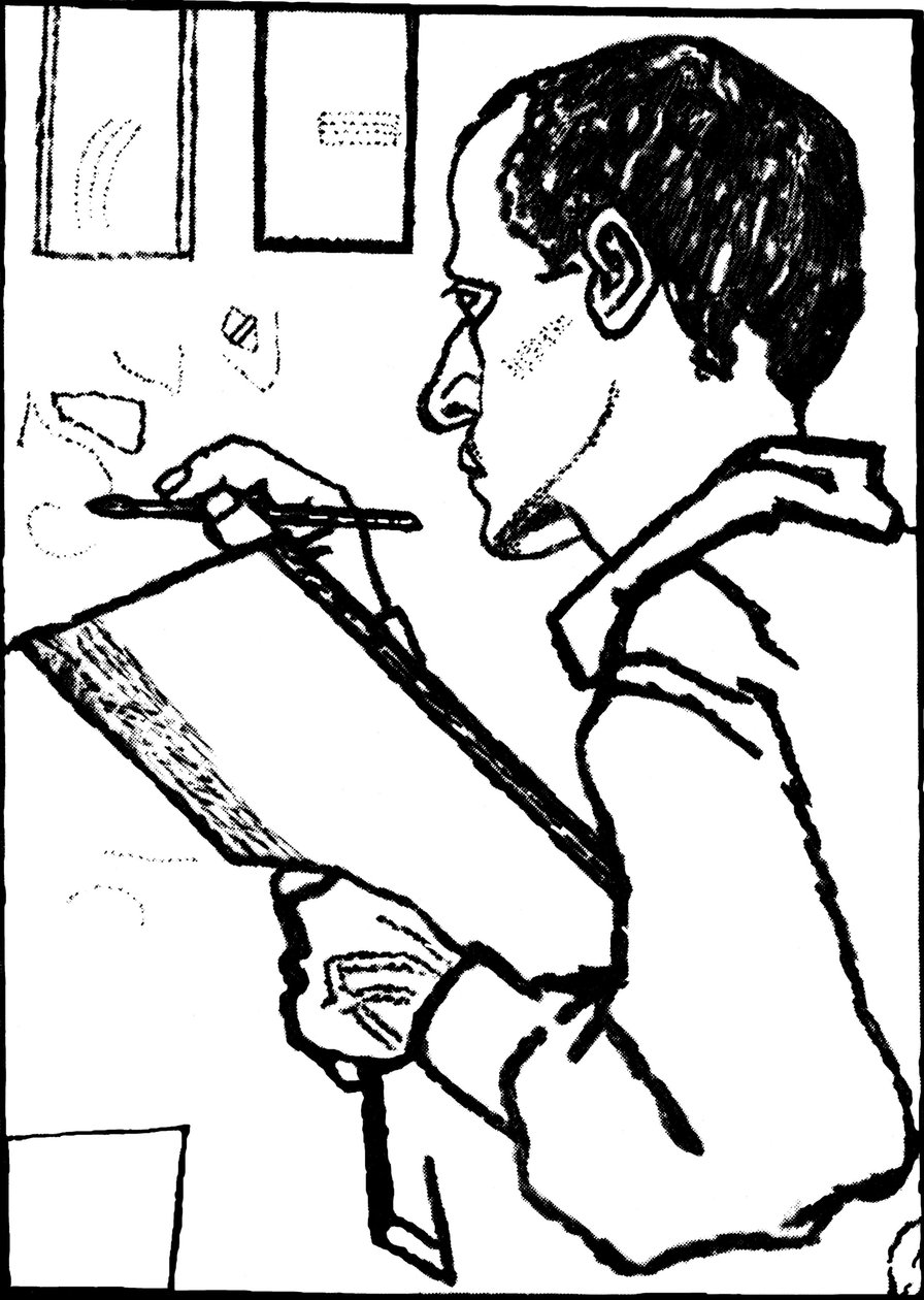 1925年の自画像。 作： パベル・ニコラエヴィチ・フィロノフ