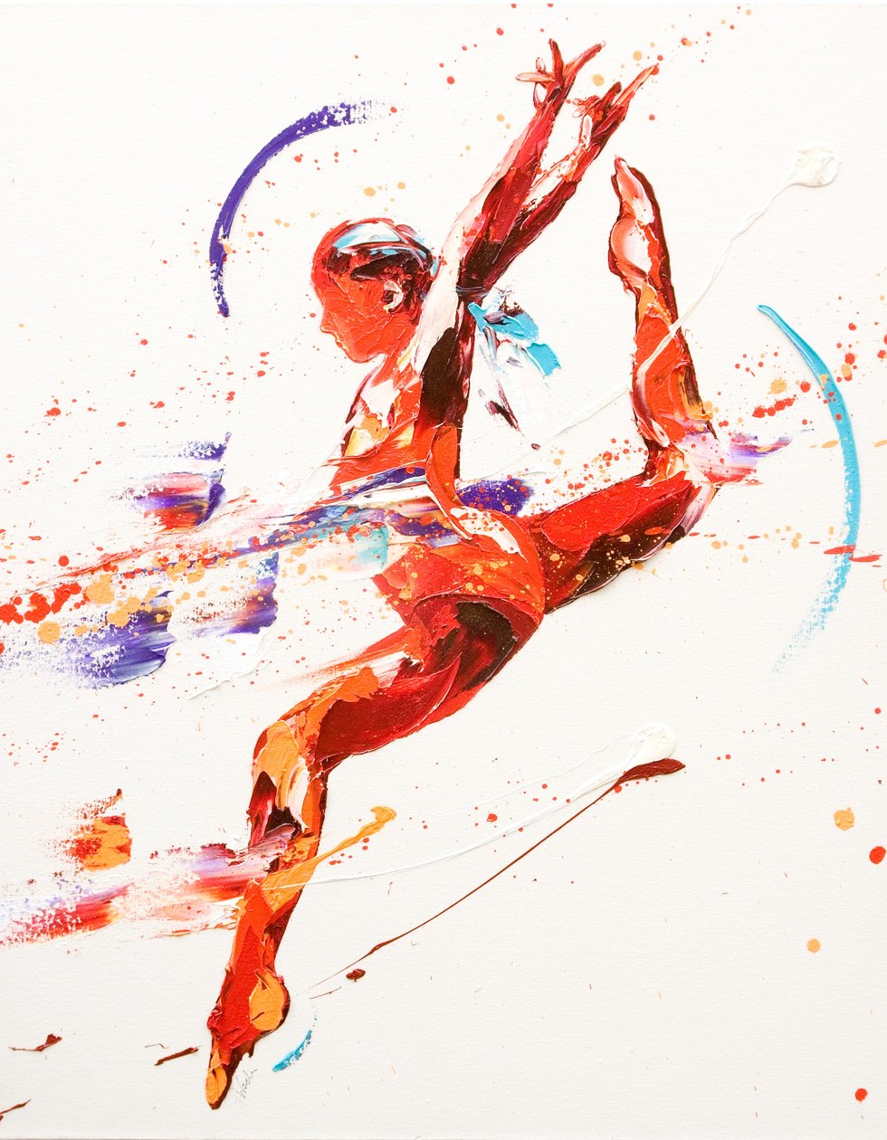 Gymnast Two, 2010 （油彩・キャンバス 作： ペニー・ワーデン
