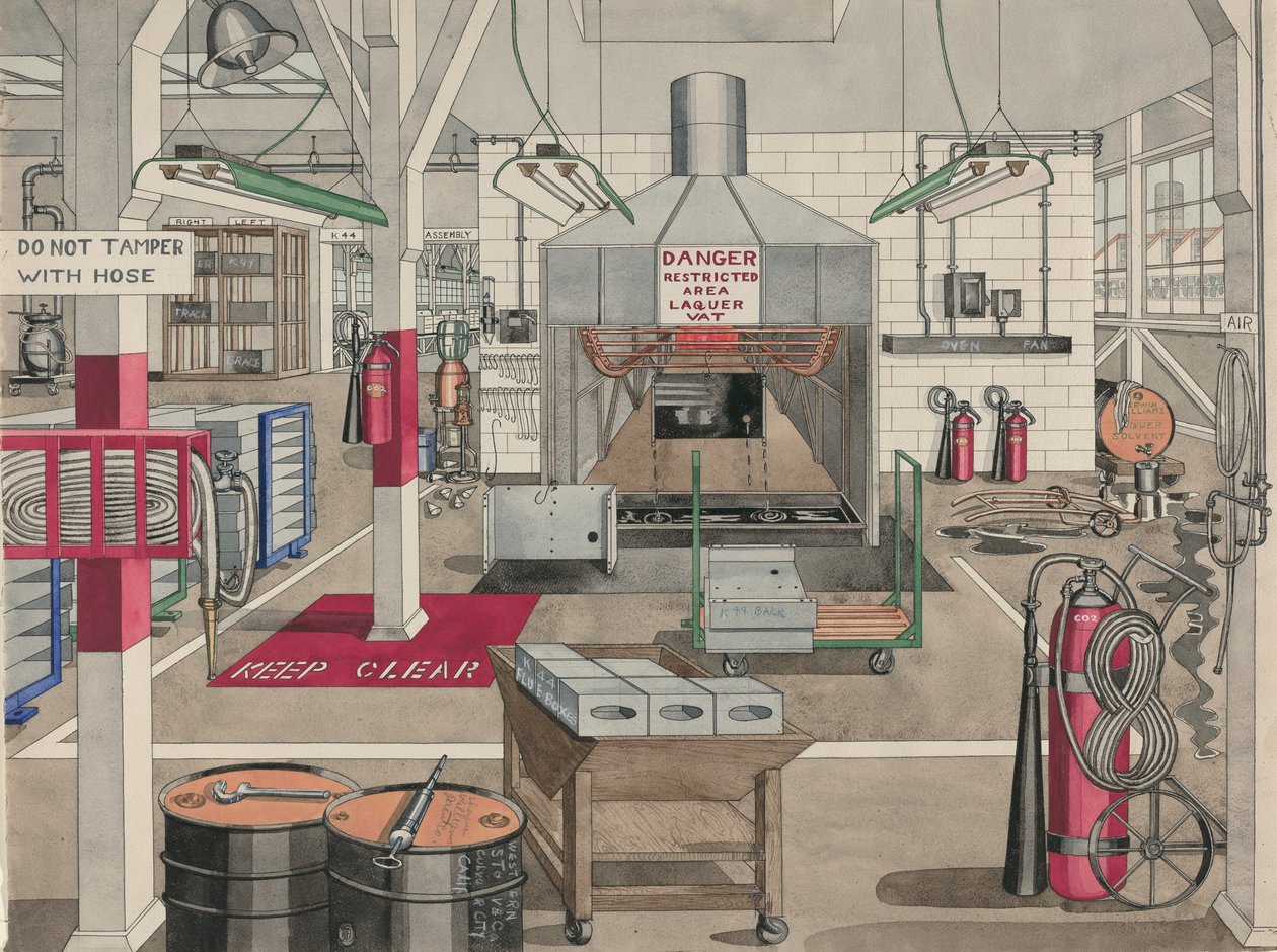 漆塗り桶、1946年。 作： パーキンスハーンリー