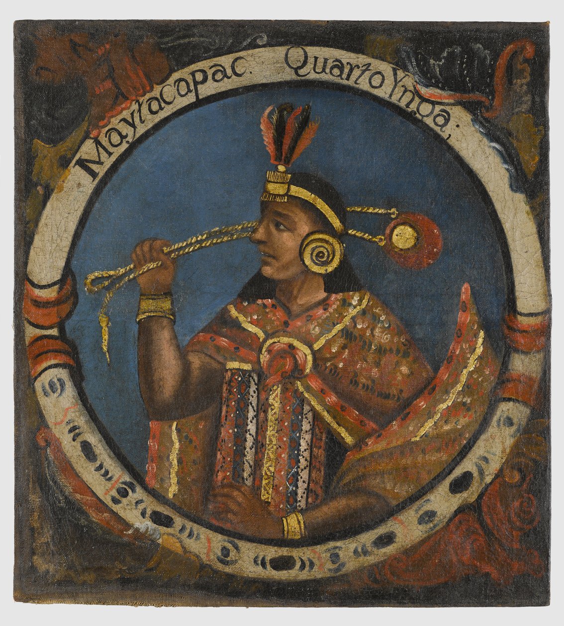 Mayta Capac、18世紀半ばの第4インカ王 作： ペルーの学校