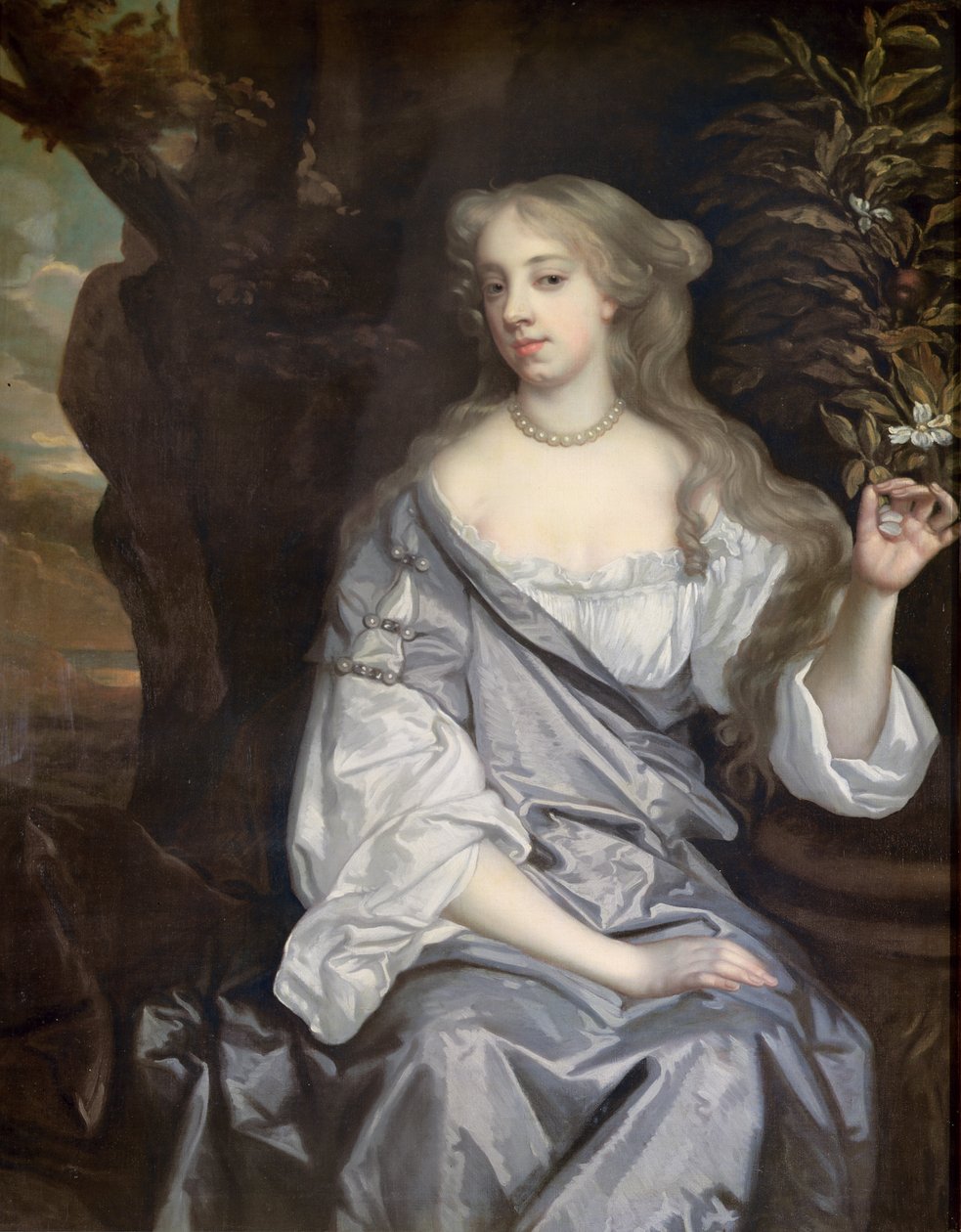 Nell Gwynne（1650-87）と言われる女性の肖像 作： ピーター・レリー