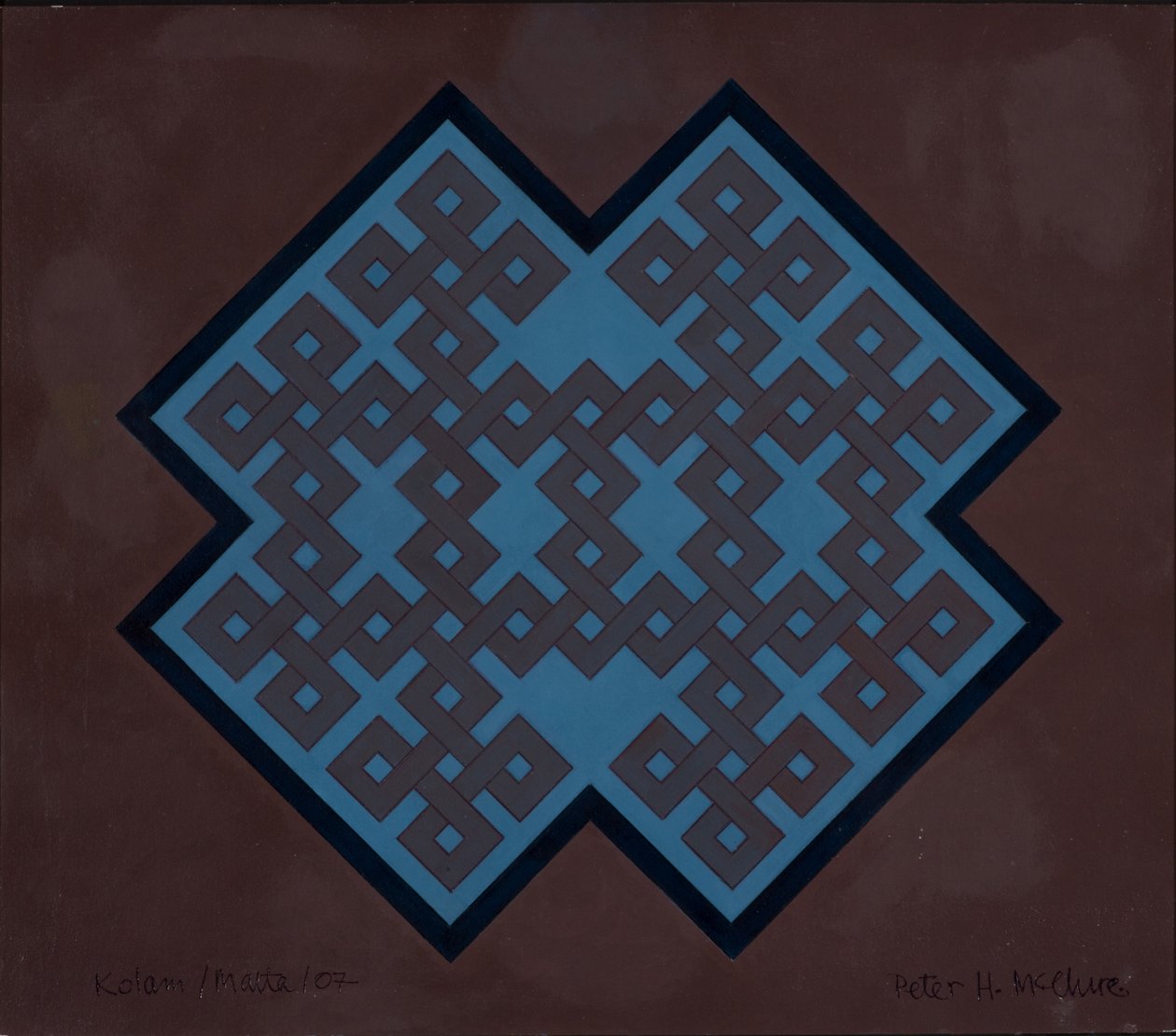Kolam Malta、2007年（カードにアクリル） 作： ピーターマクルーア