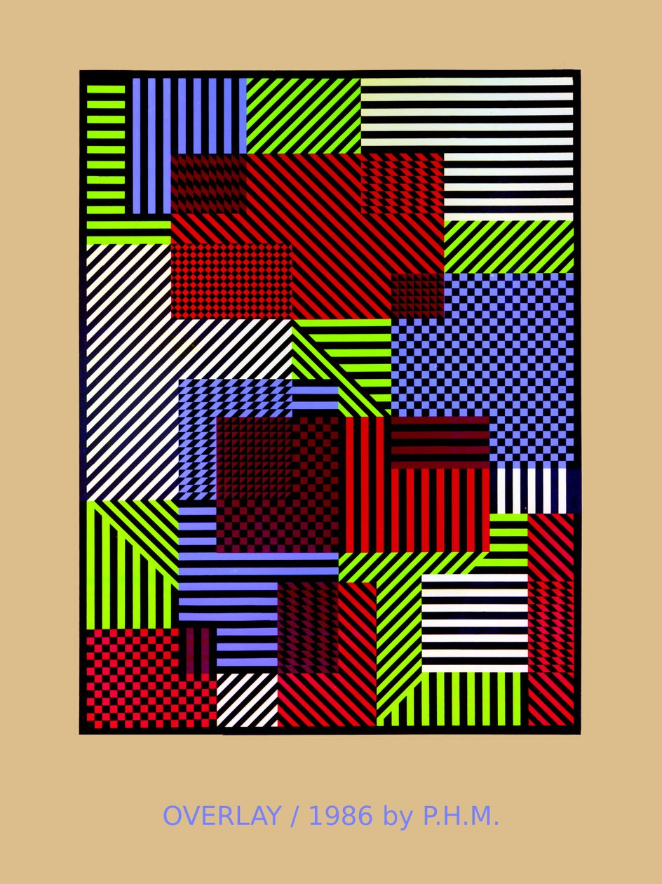 OVERLAY.86（スクリーンプリント） 作： ピーターマクルーア
