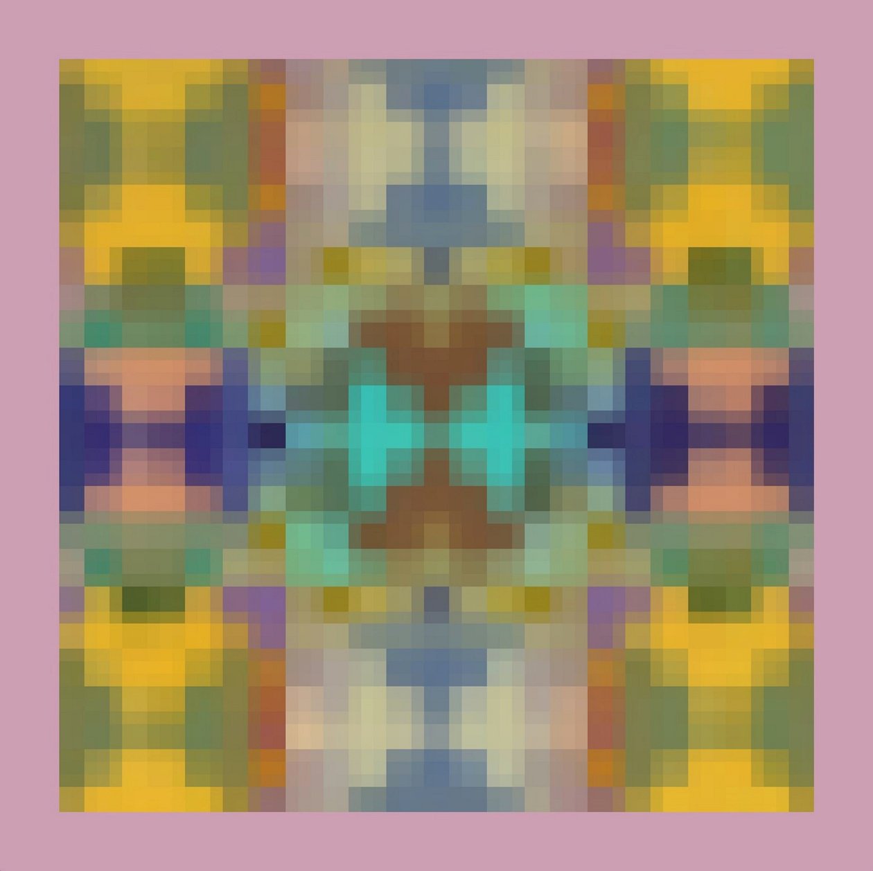 SYMMETRICAL OVERLAY.2014、（デジタルで強化された絵画） 作： ピーターマクルーア