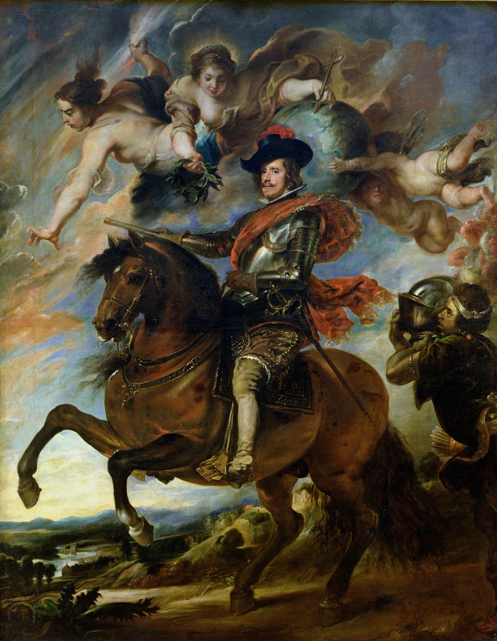 スペインのフィリップ4世の乗馬の肖像（1605-65）c.1645 作： ピーター・ポール・ルーベンス