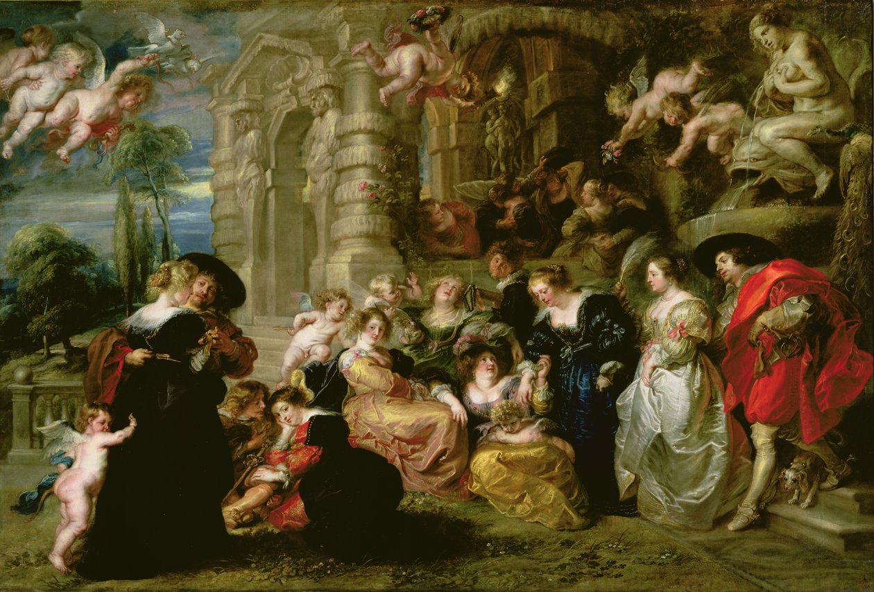 愛の庭、c.1630-32 作： ピーター・ポール・ルーベンス