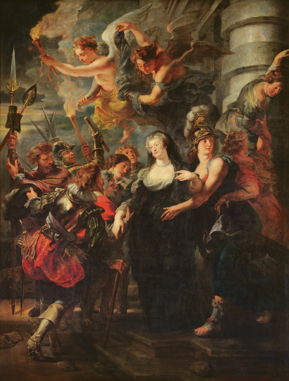 メディチサイクル：マリー・ド・メディチ（1573-1642）ブロワからの脱出、1619年2月21〜22日、1621〜25 作： ピーター・ポール・ルーベンス
