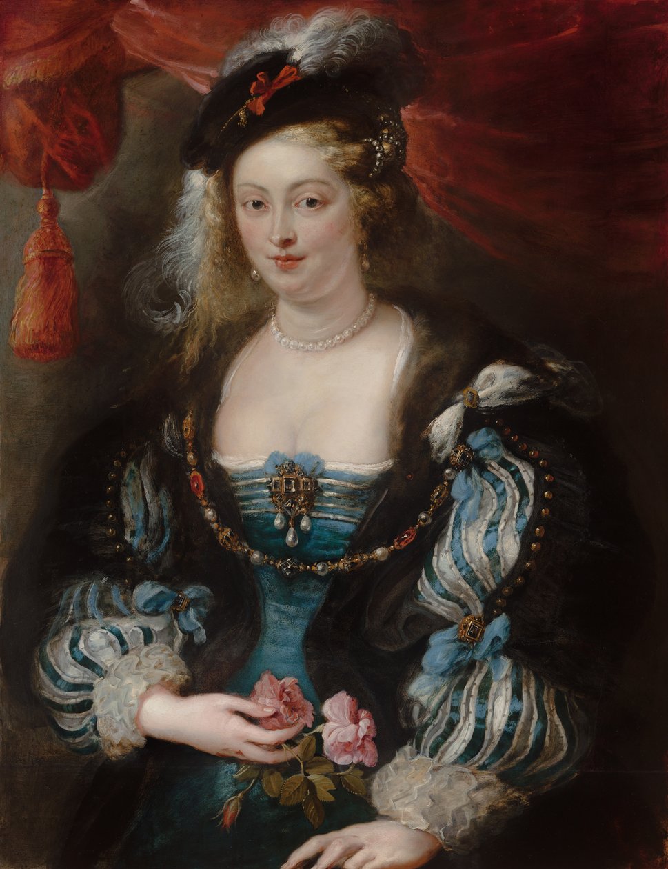 若い女性の肖像、c.1620-1630 作： ピーターポールとスタジオルーベンス