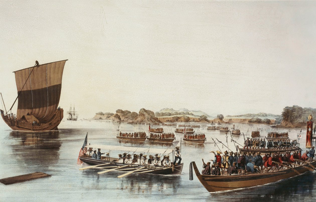 ルビコンの通過、1853年 作： ペーター・ベルンハルト・ヴィルヘルム・ハイネ