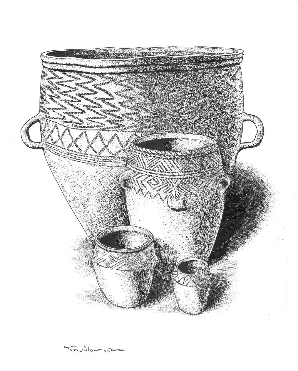 青銅器時代の陶器 作： ピーターダン