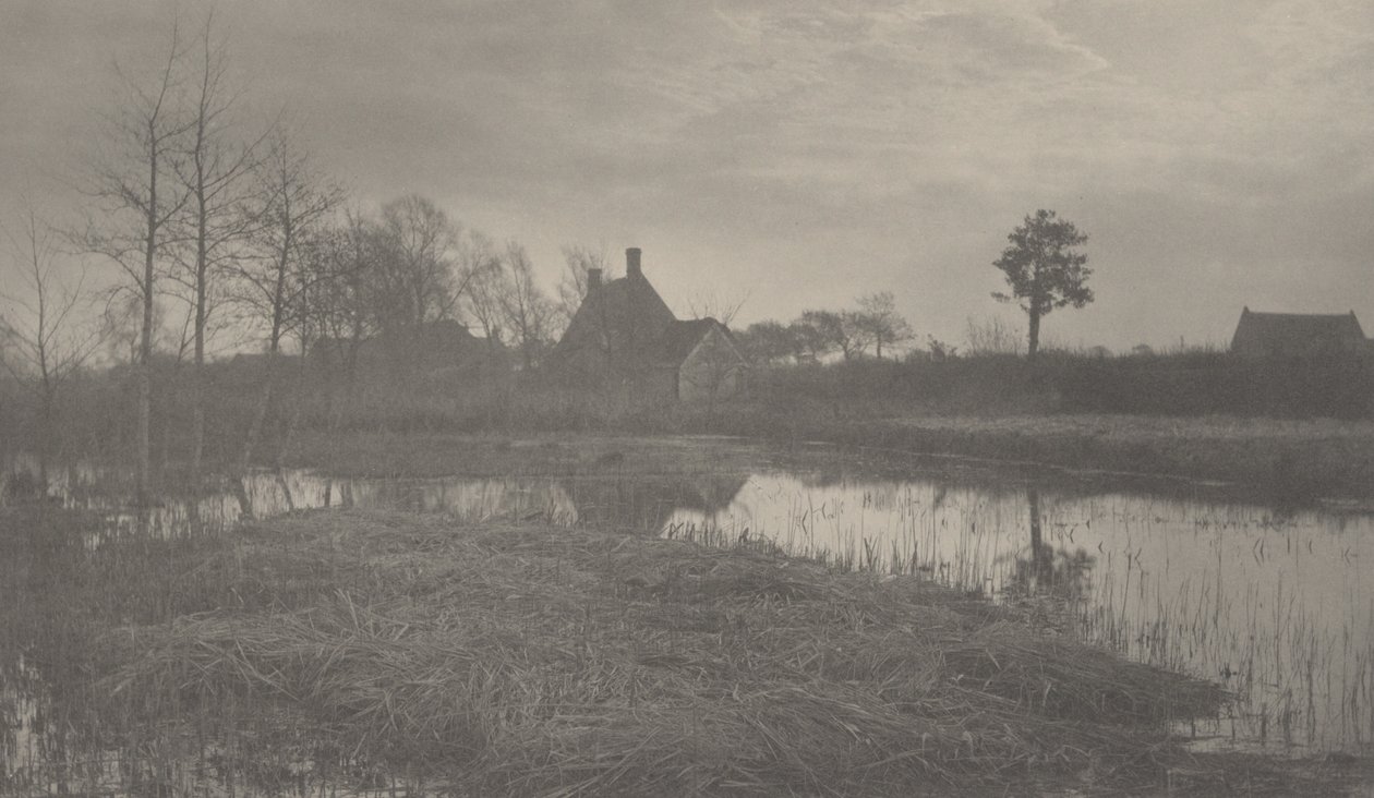 1886年の夕刻（写真） 作： ピーター・ヘンリー・エマーソン