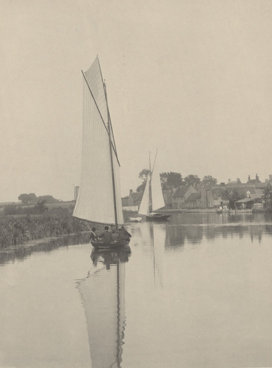 ホーニング村、1886年（写真） 作： ピーター・ヘンリー・エマーソン