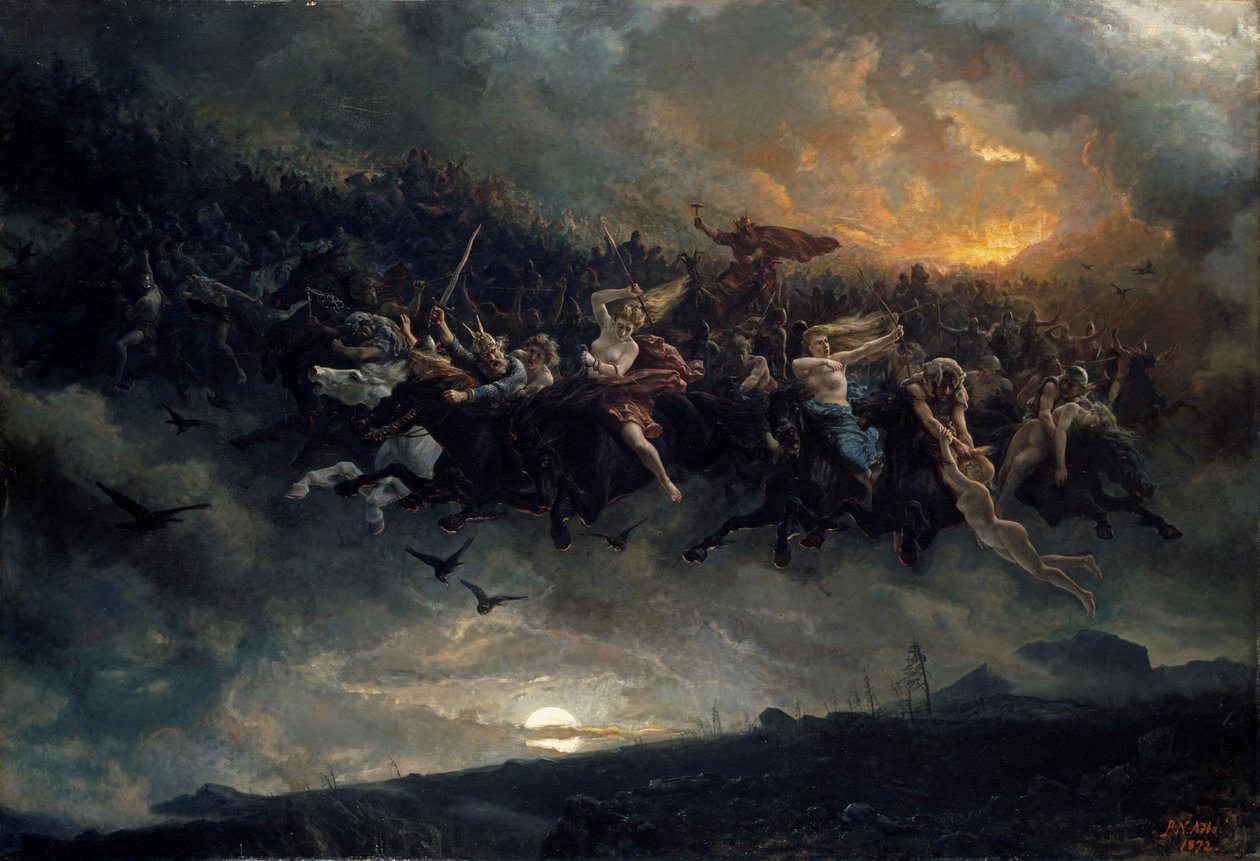 1872年の野生のオーディン狩り。 作： ペーテルニコライアルボ