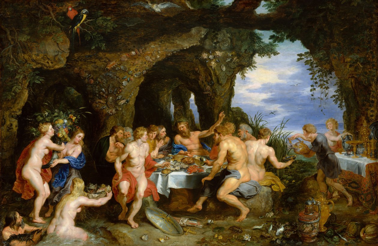 Acheloüs の饗宴、ca。 1615 作： ピーター・ポール・ルーベンス
