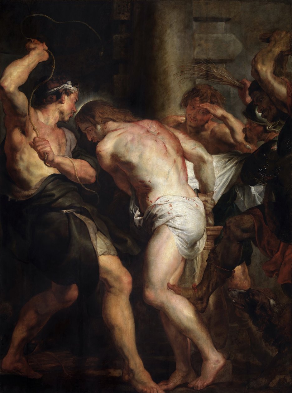 キリストの鞭打ち、1617年。 作： ピーター・ポール・ルーベンス