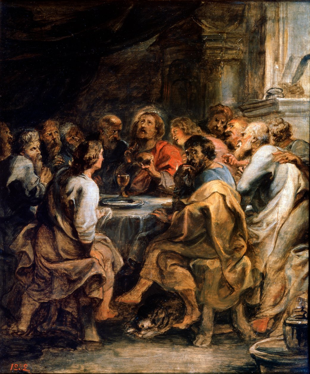 最後の晩餐、c1630-1631。 作： ピーター・ポール・ルーベンス