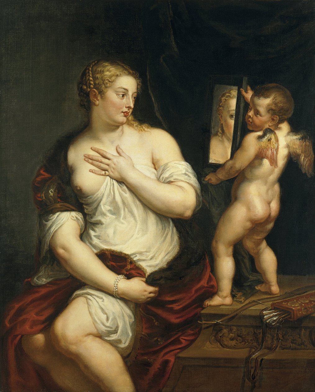 金星とキューピッド、c。 1610 作： ピーター・ポール・ルーベンス